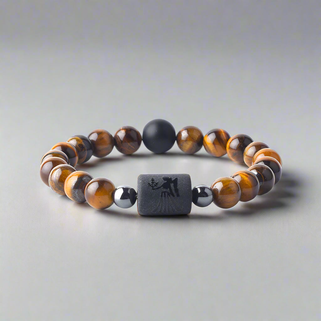 Zodiac Sign Golden Confidence Tiger Eye Bracelet