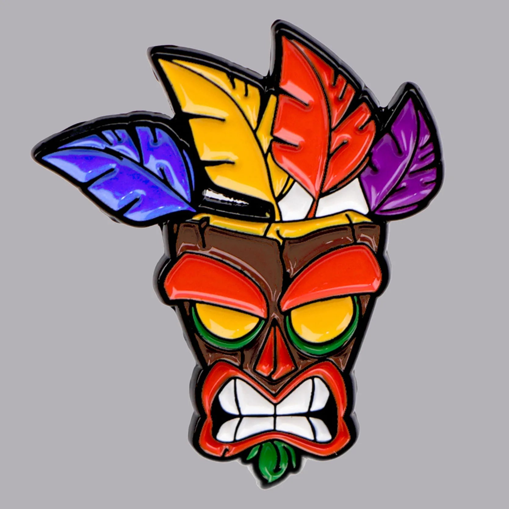 Aku Aku Tribal Mask Pin