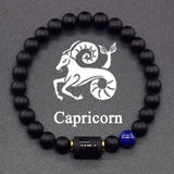 Zodiac Sign Classic Black Onyx Power Bracelet