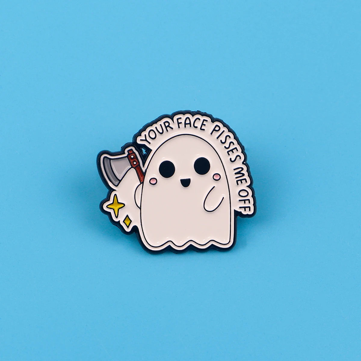 Spooky Ghost Meme Pin