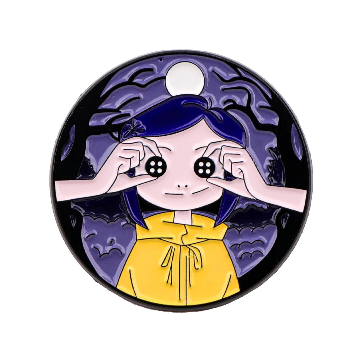 Creepy Moon Girl Pin