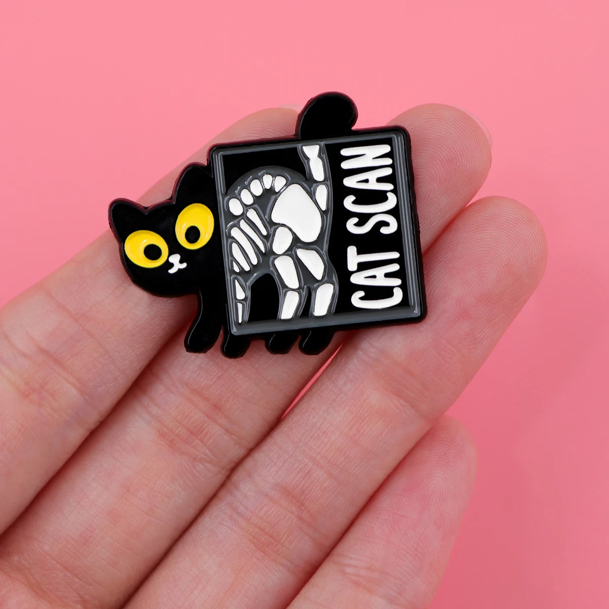 Black Cat Scan Pin