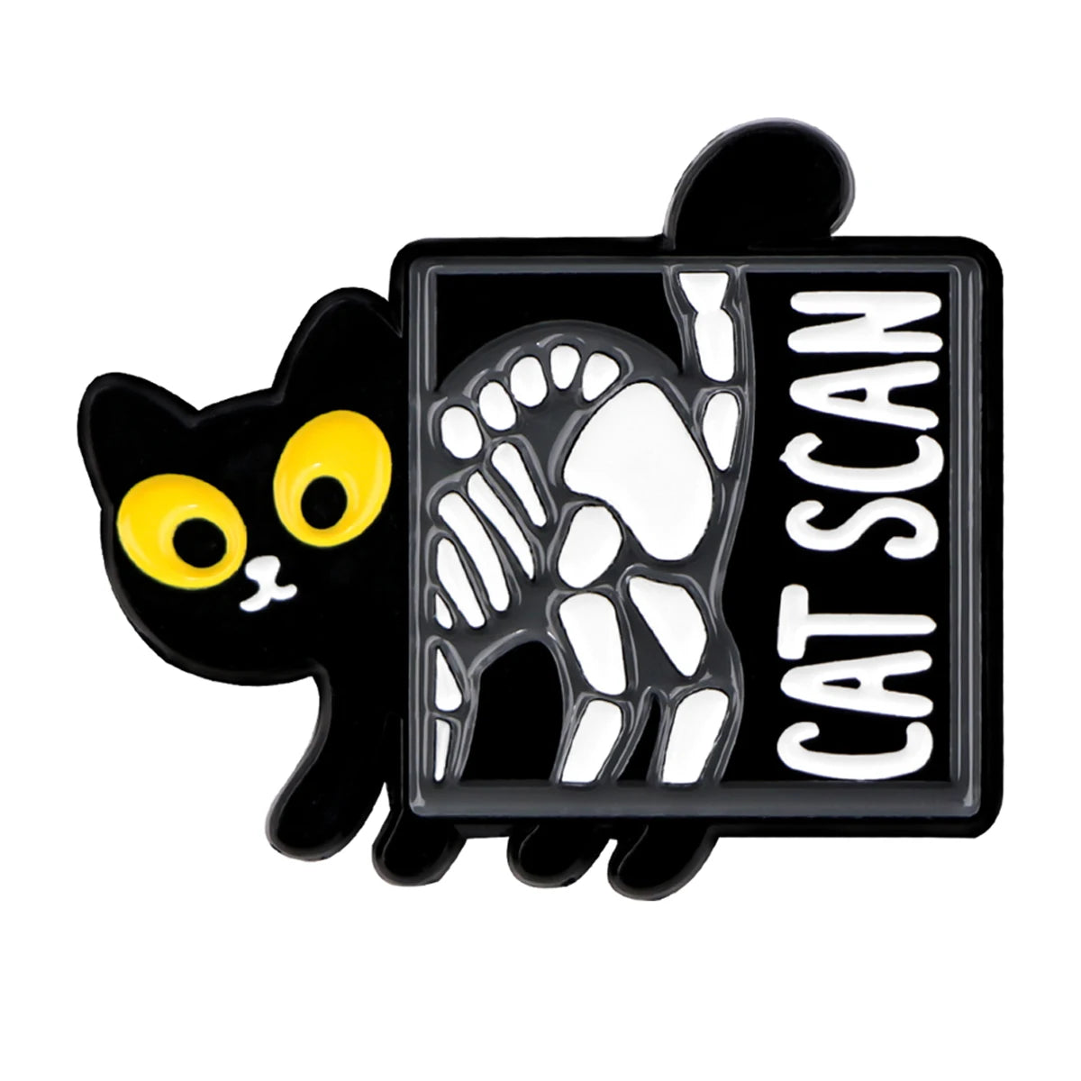 Black Cat Scan Pin