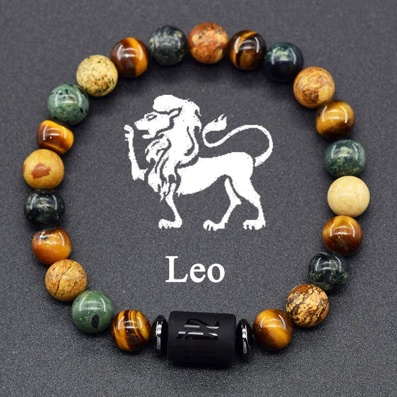 Zodiac Sign Balance & Strength Stone Bracelet