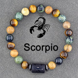 Zodiac Sign Energy Tiger Eye Bracelet