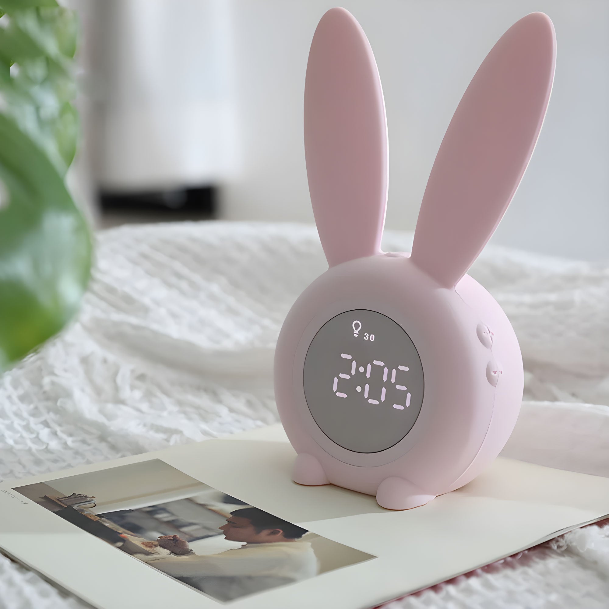 SimiSoft™ BunnyTime LED Digital Alarm