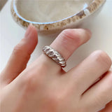 Twisted Croissant Elegance Ring