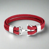 red leather bracelet