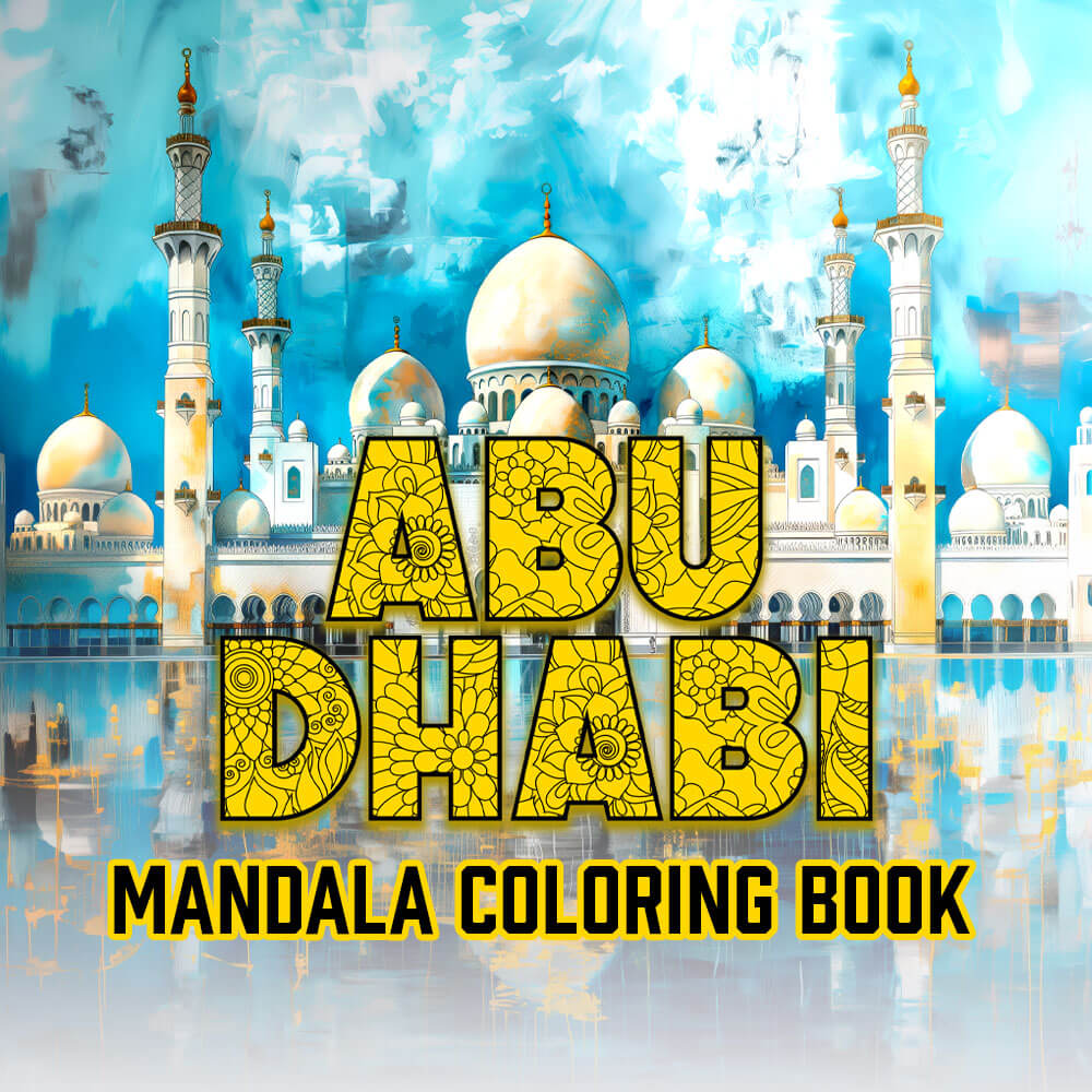 Abu Dhabi Mandala Digital & Printable Coloring Book