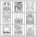 Abu Dhabi Mandala Digital & Printable Coloring Book