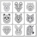 Animals Mandala Patterns Digital & Printable Coloring Book