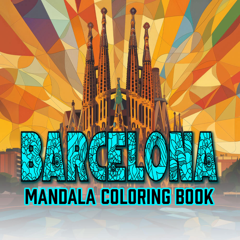 Barcelona Mandala Digital & Printable Coloring Book