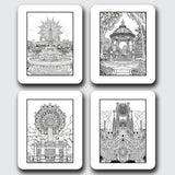 Barcelona Mandala Digital & Printable Coloring Book