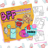 BFF Coloring Pages Bundle Digital & Printable 6 Designs