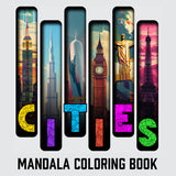 10 Cities in Mandala Digital & Printable Coloring Book