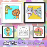 Baby Animals Coloring Pages Bundle Digital & Printable 20 Designs