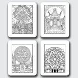 Los Angeles Mandala Digital & Printable Coloring Book