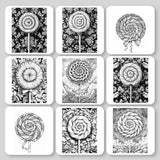 Lollipop Mandala Patterns Digital & Printable Coloring Book