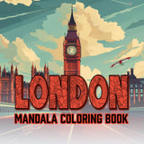 London Mandala Digital & Printable Coloring Book