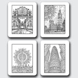 London Mandala Digital & Printable Coloring Book