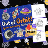 Out of Orbit Coloring Pages Bundle Digital & Printable 6 Designs