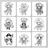 Pirates of the Kawaiibbean Digital & Printable Coloring Book