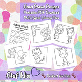 Baby Animals Coloring Pages Bundle Digital & Printable 20 Designs